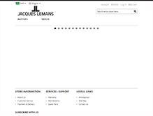 Tablet Screenshot of jacques-lemans-sa.com